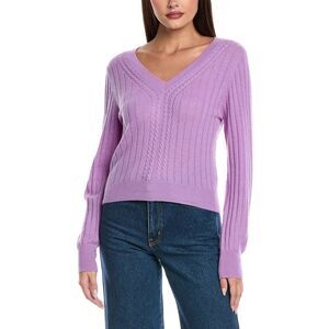 &Isla Womens  Luna Cashmere Sweater, Purple